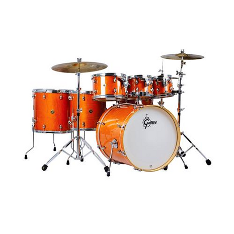 BATERIA GRETSCH S/STANDS CAT. MPL 6+1 PZ AMBER GLAZE, Color: Ambar