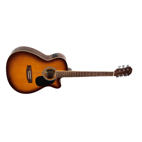 Guitarra Electro-acustica Aria AFN-15CE, Color: Tabacco Busrt, 2 image