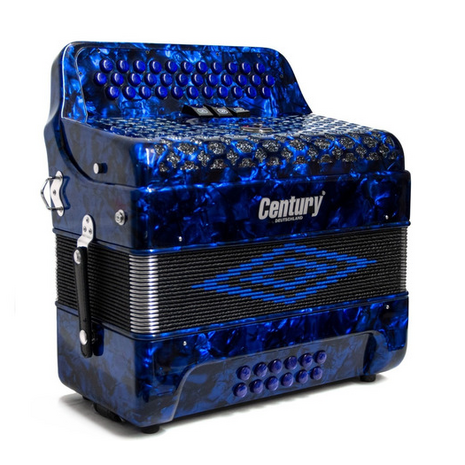 ACORDEON BOTONES FA AZUL 3412 3 REGS CENTURY