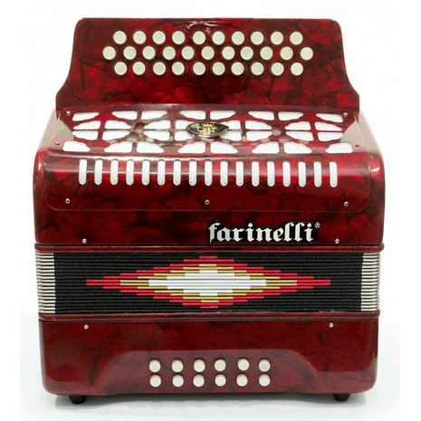 ACORDEON BOTONES FA ROJO 3012FAR FARINELLI