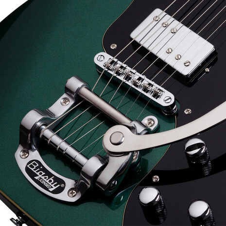 GUITARRA ELECTRICA SCHECTER  PT FASTBACK II B  VERDE ESMERALDA OBSCURO, Color: Verde, 2 image