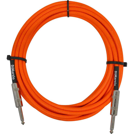 CABLE DIMARZIO PARA INSTRUMENTO MOD. EP1718 NARANJA NEON, Color: Naranja