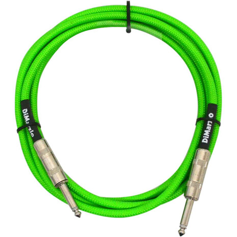 CABLE DIMARZIO P/INSTRUMENTO MOD. EP1710 VERDE NEON, Color: Verde Neon