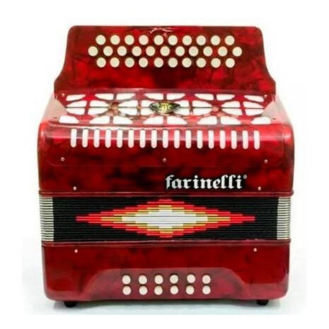 ACORDEON BOTONES SOL ROJO 3012R FARINELLI