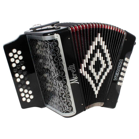 ACORDEON MORETTI BOT. MOD. VERONA GCF NEGRO, Color: Negro, 3 image