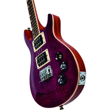 UKELELE  FLIGHT TENOR ELECTRICO VANGUARD MORADO TRANSPARENTE, Color: Morado, 7 image