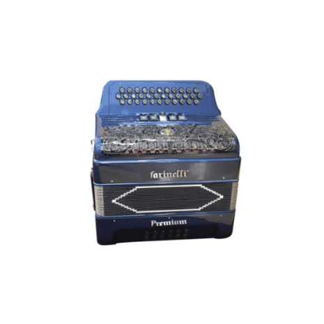 Acordeon Botones FA Azul 5 REGS Farinelli Premium