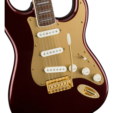 Guitarra Electrica Stratocaster 40Th Anniversary Gold Edition Ruby Red, Color: Rojo Vino, 5 image