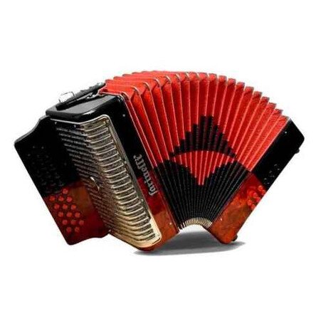 ACORDEON BOTONES SI MI LA ROJO/NEGRO 3012 FARINELLI PREMIUM