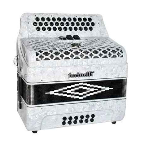 ACORDEON BOTONES SOL BLANCO 3412 3 REGS FARINELLI