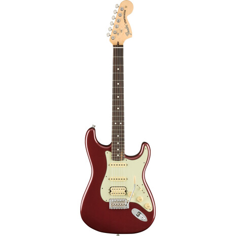 Guitarra Electrica Fender American Performer Stratocaster Hss Berenj, Color: Rojo