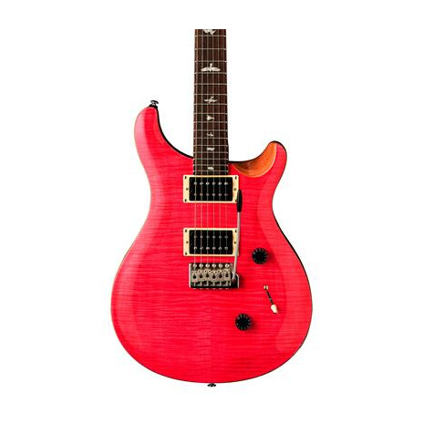 Guitarra Electrica SE Custom 24, Carved Maple top with Mahogany, 25"  Bonni Pink Natural Back, Color: Rosa, Tipo de cuerdas: Acero, 2 image