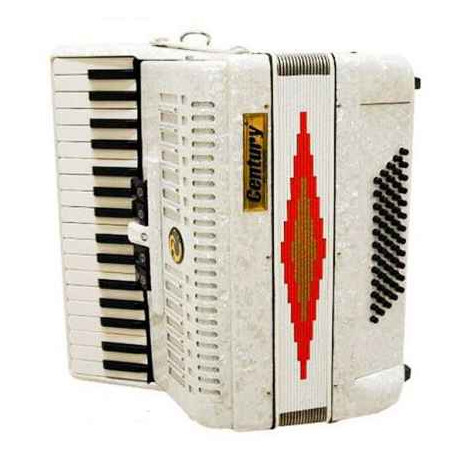 ACORDEON TECLAS BLANCO 3460 5 REGISTROS CENTURY