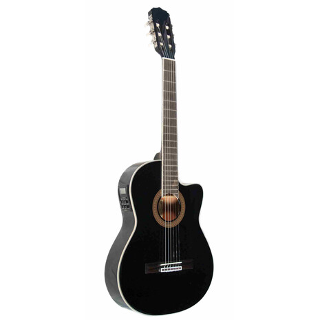 Guitarra Electro-Acustica Aria AK-30CETN Cuerpo Deglado, Color: Negro