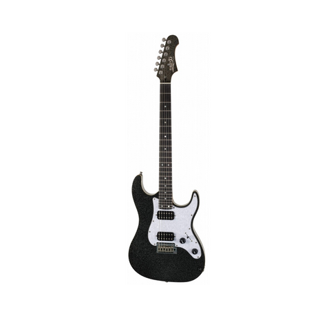 GUITARRA ELECTRICA JET GUITARS  JS500 BLACK SPARKLE, Color: Negro