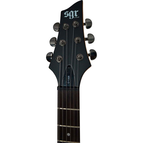 GUITARRA ELECTRICA SGR BY SCHECTER C-1 NEGRO MEDIANOCHE SATINADO, Color: Negro Satinado, Madera: Tilo, 4 image