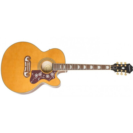 Guitarra Electroacustica Epiphone J-200 EC Studio, Color: Natural, 2 image