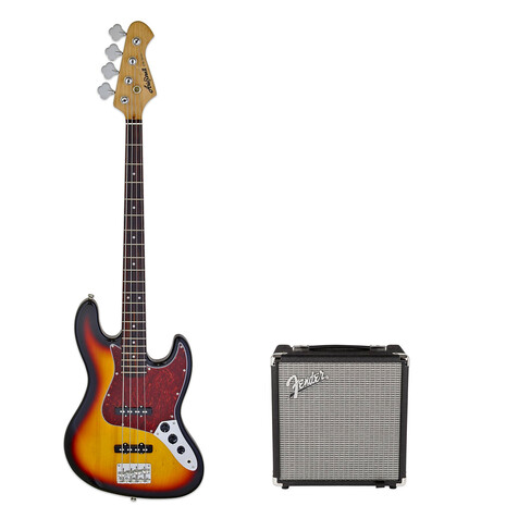 BAJO ARIA STB-JB/TT 3TS + AMPLIFICADOR FENDER 2370100000