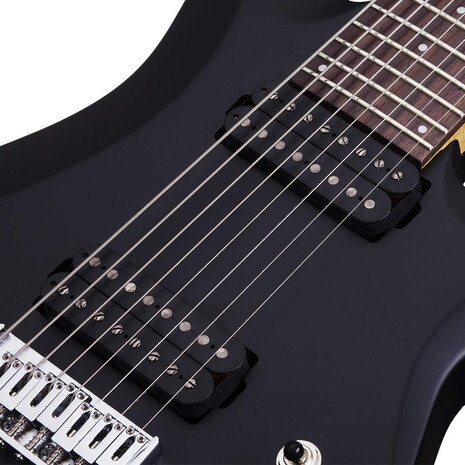 GUITARRA ELECTRICA SCHECTER  C-8 DELUXE NEGRO SATINADO, Color: Negro, 3 image