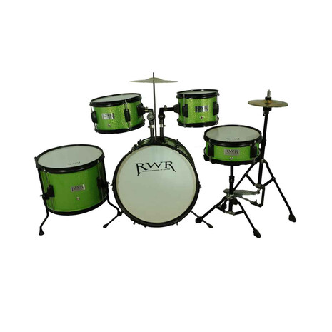 BATERIA ACUSTICA JUNIOR 5 PIEZAS COLOR VERDE