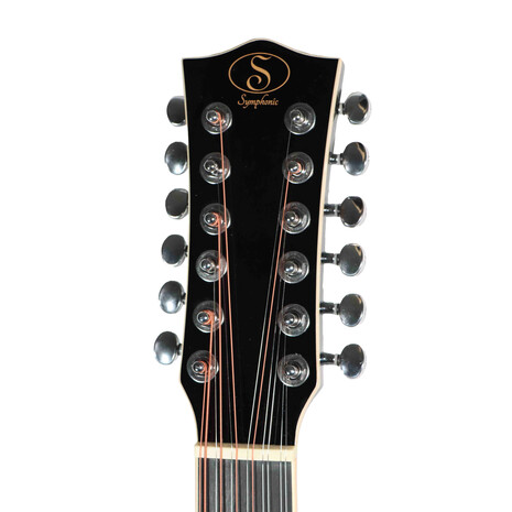 Guitarra Docerola Electroacústica Symphonic Negra J-20CE BLK, Color: Negro, 5 image