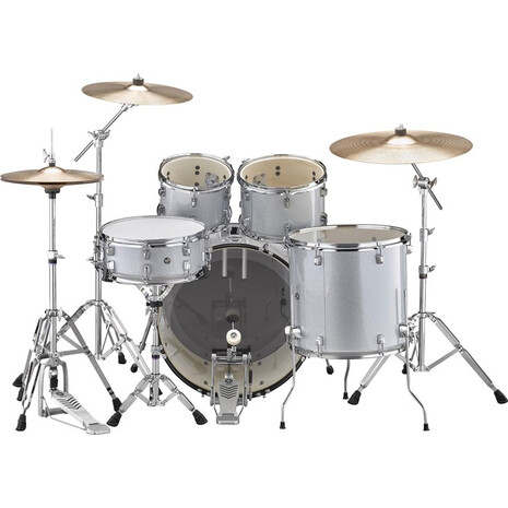 Set Bateria Yamaha Rydeen Sliver,  Hardware y Platillo Paiste, Color: Plata, 2 image