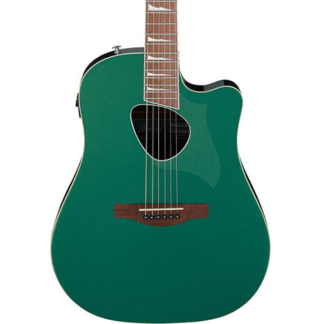 Guitarra Electroacustica Ibanez ''Altstar'' Verde Metalico, Color: Verde, Tipo de cuerdas: Acero, 2 image