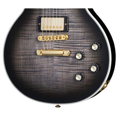 Guitarra eléctrica Epiphone Les Paul Modern Supreme Trans Ebony Burst, Color: Negro, 2 image