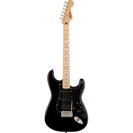 Guitarra Electrica Fender Squier Sonic Stratocaster HSS, Maple, Negra