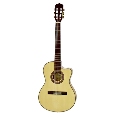 Guitarra Electro-acustica Aria Clasica con recorte A-48CE N