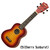 Ukulele Soprano Aria color Cherry Sunburst