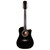 Guitarra Docerola Electroacústica Symphonic Negra J-20CE BLK, Color: Negro