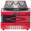 ACORDEON MORETTI BOT. MOD. MILAN FBBEB ROJO, Color: Rojo