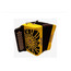 ACORDEON BOTONES SOL AMARILLO CON 5 VOCES FARINELLI PREMIUM, Color: Amarillo, 2 image